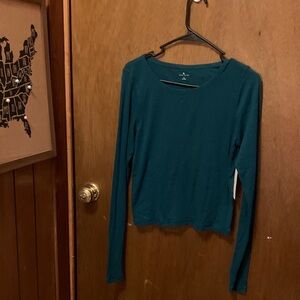 True Craft Teal Long Sleeve Women's Top
